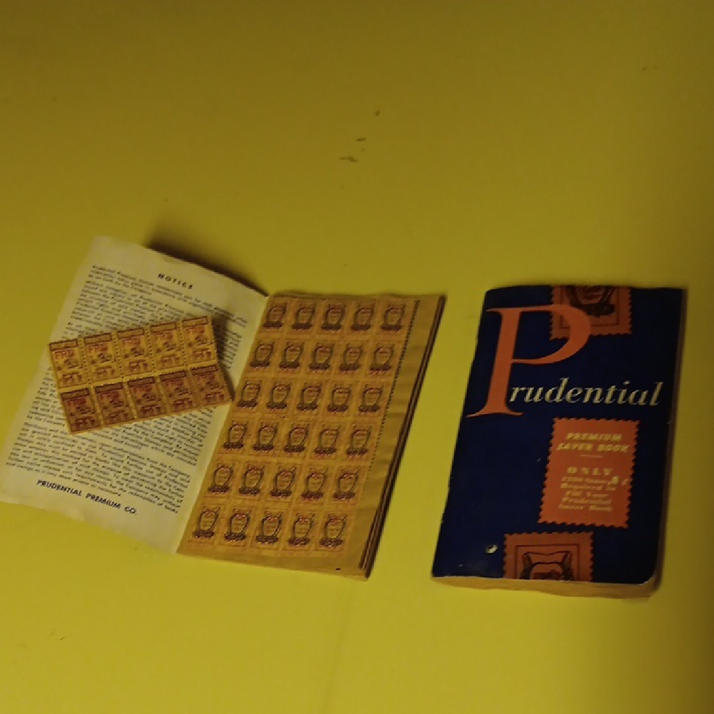 Vintage Prudential Stamp Books